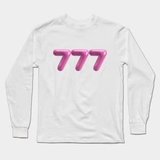 Lucky 7's - Pink Long Sleeve T-Shirt